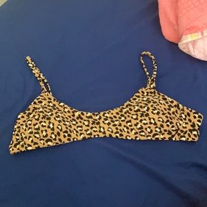 Aerie cheetah print bathing suit top!